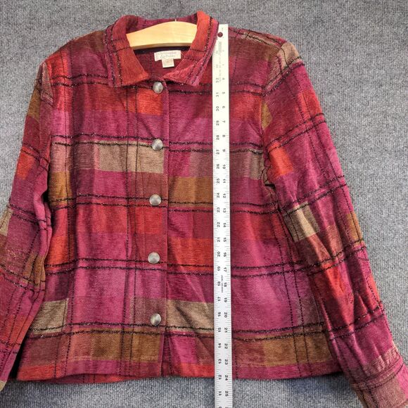 Christopher & Banks Women's Button Up Jacket Multicolor XL Long Sleeve - Picture 11 of 13